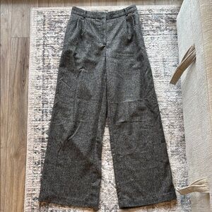 Dynamite Gray Wide-Leg Trousers